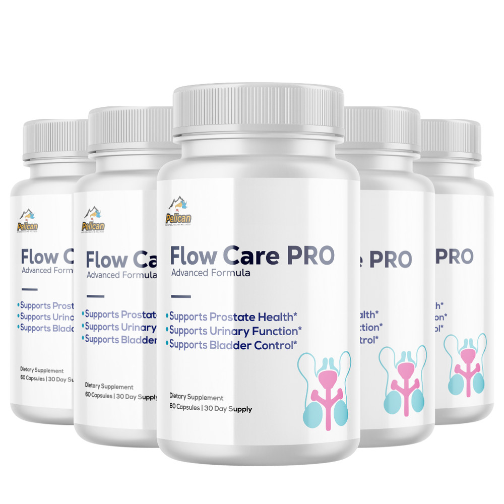 Flow Care PRO- Prostate Support- 5 Bottles- 300 Capsules