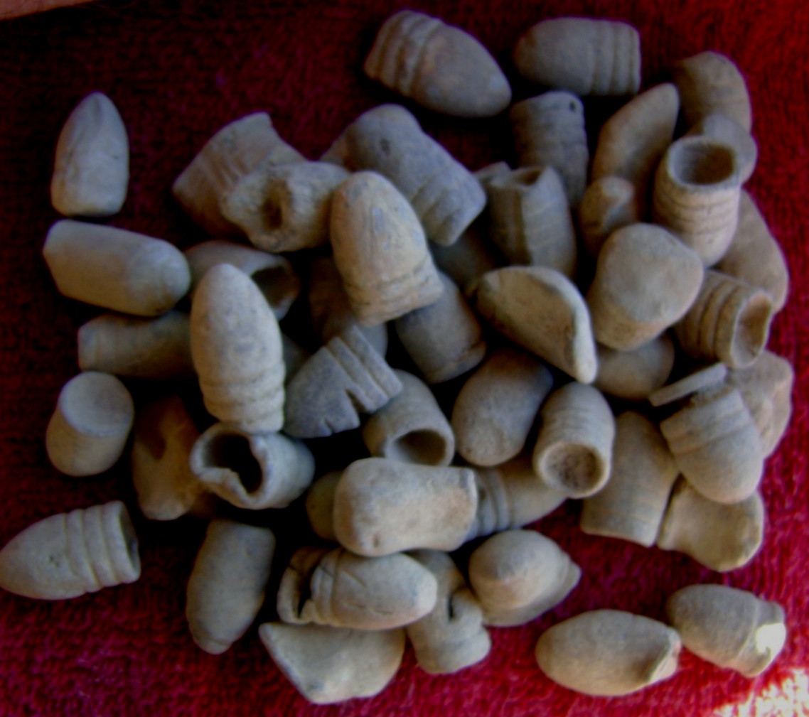 (50) CIVIL WAR FIRED MINIE BALLS DUG CENTRAL VIRGINIA