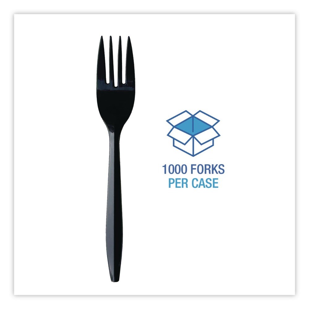 Boardwalk FORKBLPPIW Wrapped Polypropylene Plastic Fork Cutlery (1000/CT) New