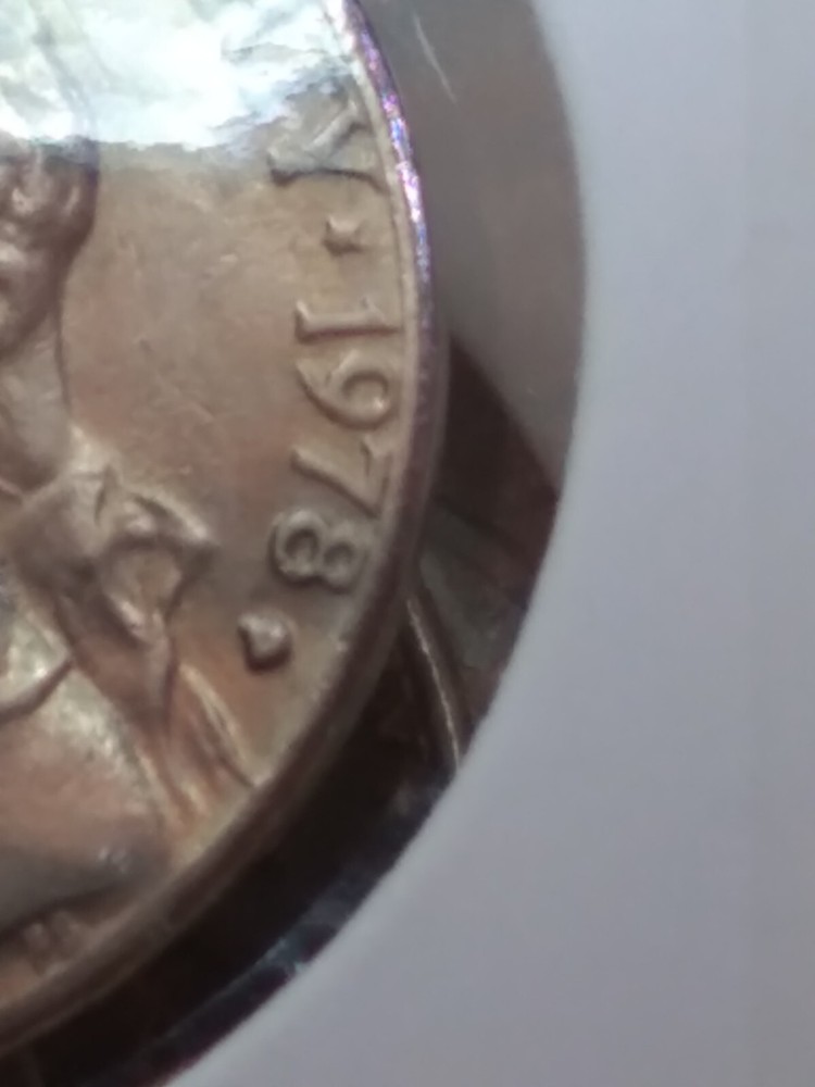 1978 D Jefferson Nickel Filled "D" Mintmark Error Circulated Coin 