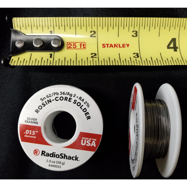62Sn36Pb2Ag Silver Bearing Rosin Core Solder RA2% .015" 1oz