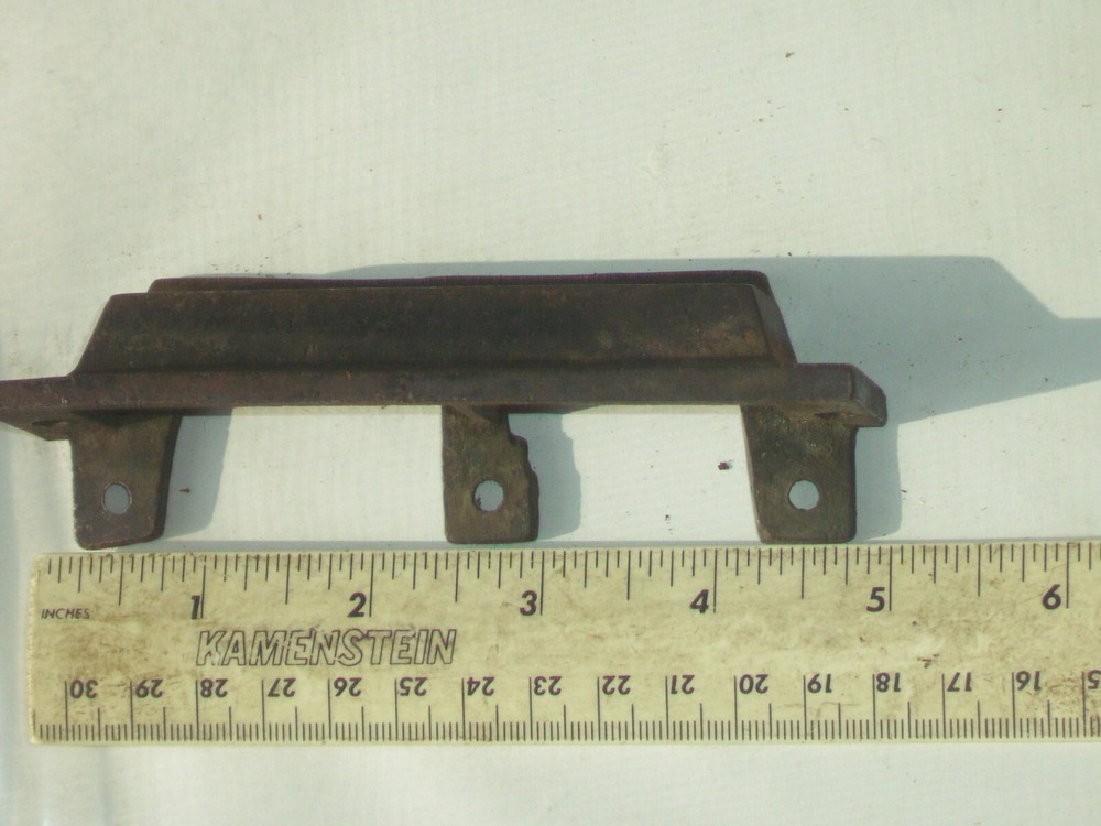 Rare vintage art deco solid brass front, back door lock catch only