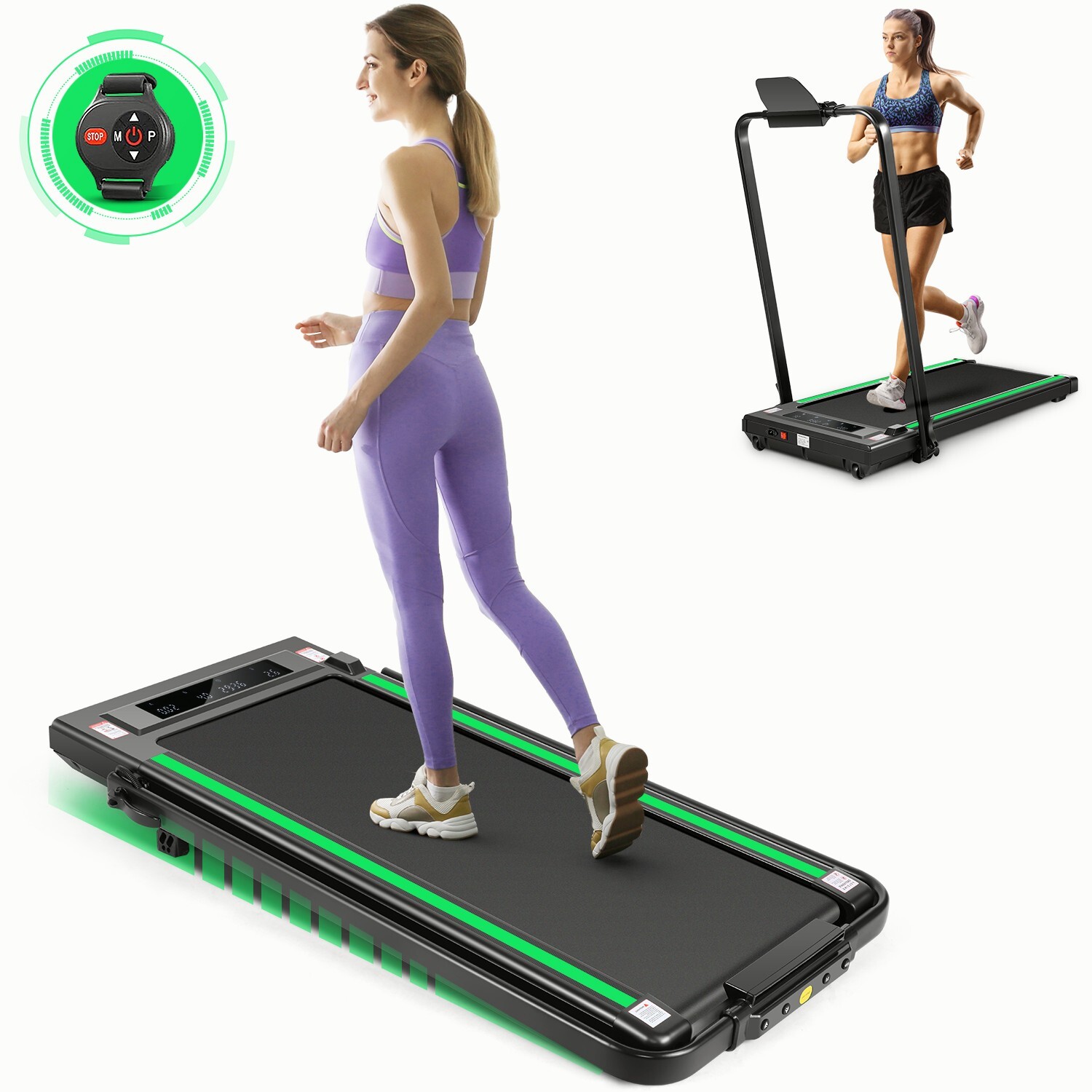 Indoor&Outdoor Treadmill 2.5HP Home&Gym Powerful Treadmill w/Wide Non-slip Belt$