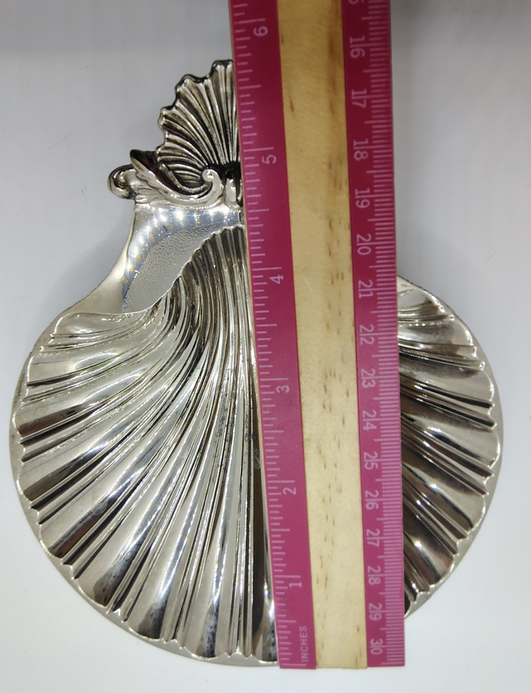 Sheffield Silver Plate Shell Bowl Dish Reproduction Design 1700-1800 Made In USA