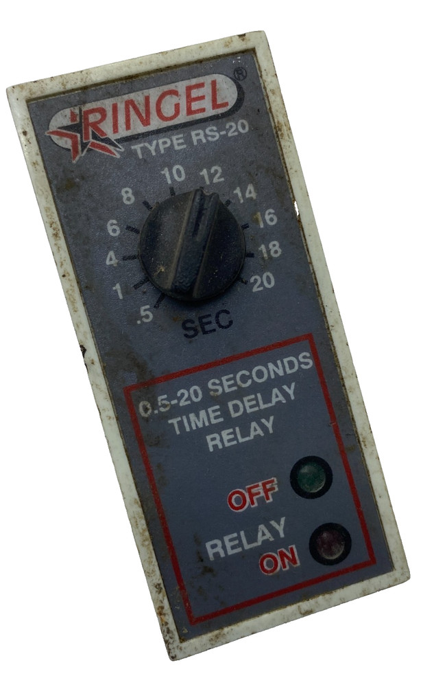 RINGEL ELECTRONICS TYPE RS-20, 0.5-20 SECONDS TIME DELAY RELAY 🎯