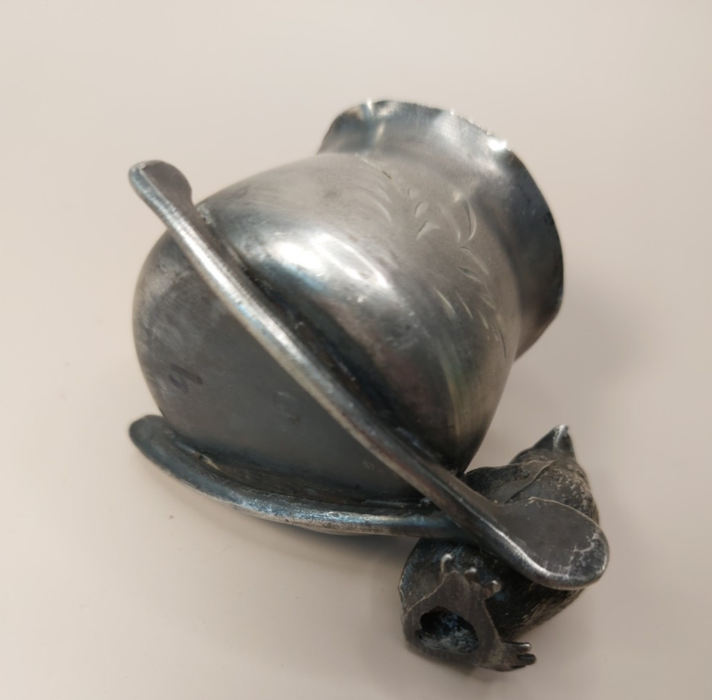 Vintage Warren Silver Plate Co Bird Wishbone Figural Toothpick Holder #346