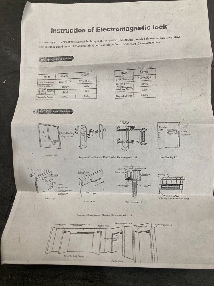 Aland MC500 Electro - Magnetic Gate Lock
