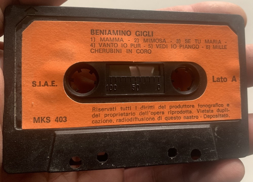BENIAMINO LIGLI MUSIC CASSETTE