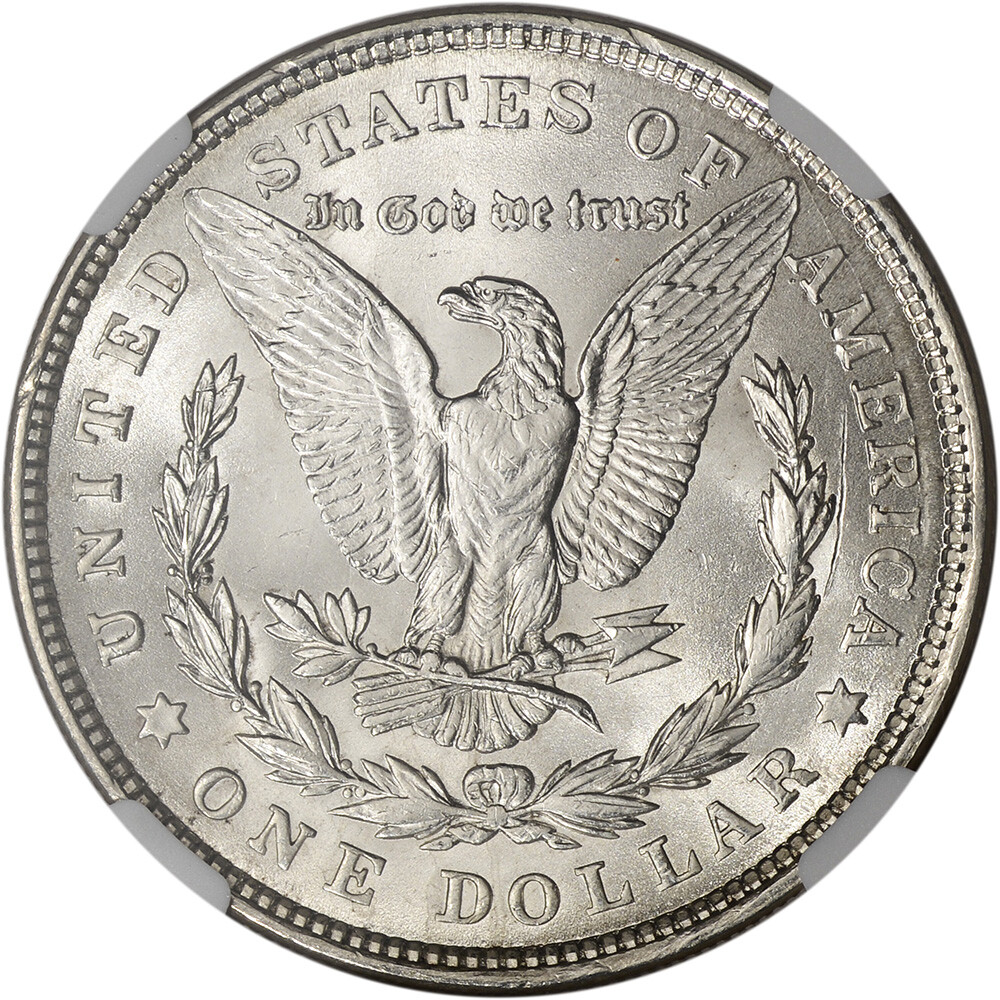 1921 US Morgan Silver Dollar $1 - NGC Brilliant Uncirculated