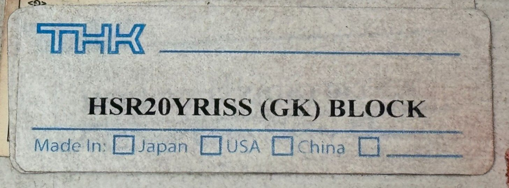 FACTORY SEALED THK HSR20YRISS/GK Linear Guide Rail