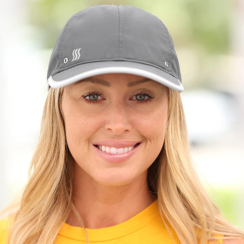 SAAKA Featherlight Sports Hat. Lightweight, Quick Drying. Medium, Graphite