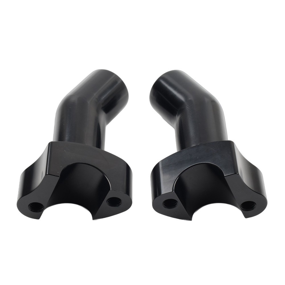 3 1/2" Pullback Handlebar Risers Black For Harley 1" Bar Dyna Softail Road King