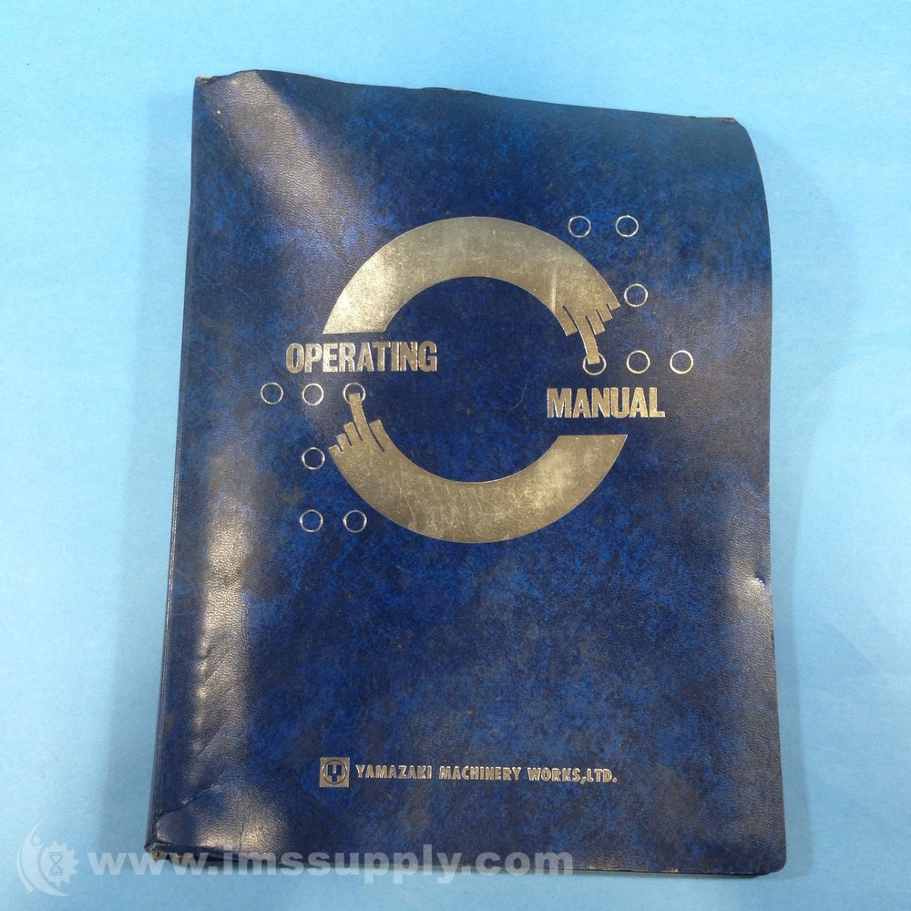 Yamazaki Co., Ltd. Mazak Operating Manual USIP