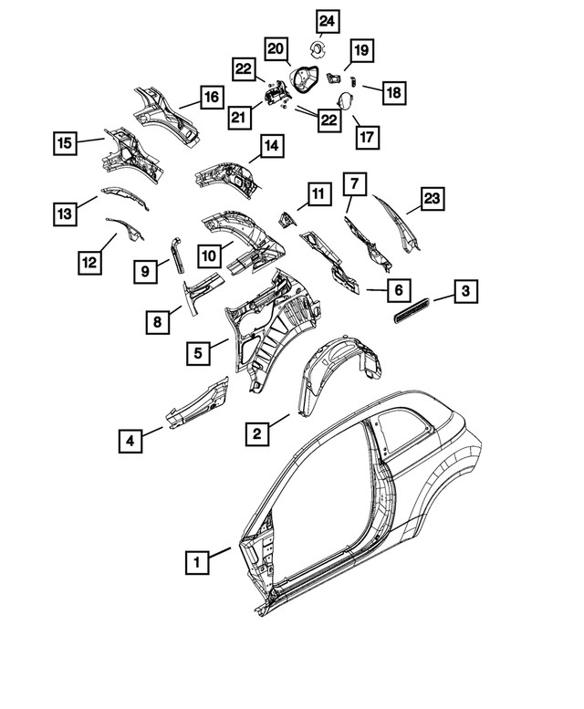 Genuine Mopar Splash Shield Left 68154953ac