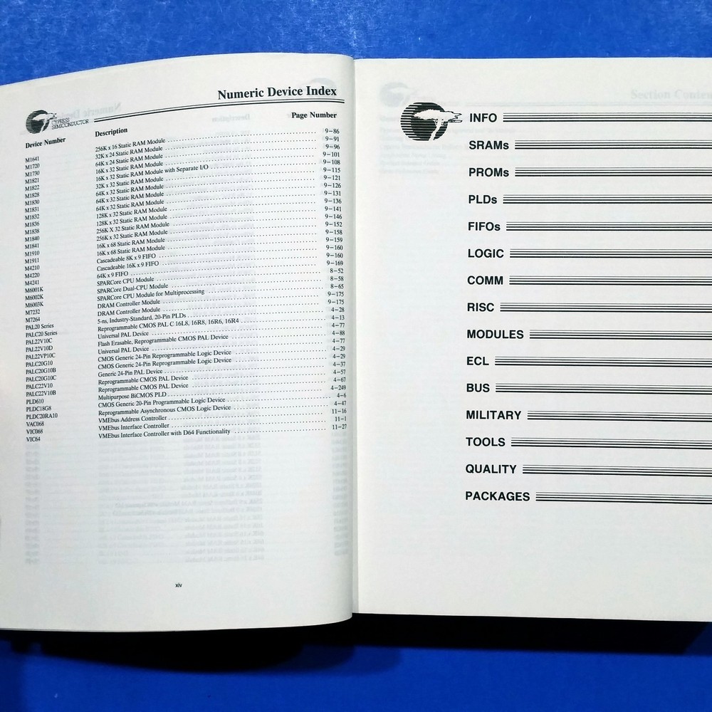 1992 Cypress Semiconductor Data Book CMOS BiCMOS Logic TTL ECL PLD FIFO Databook