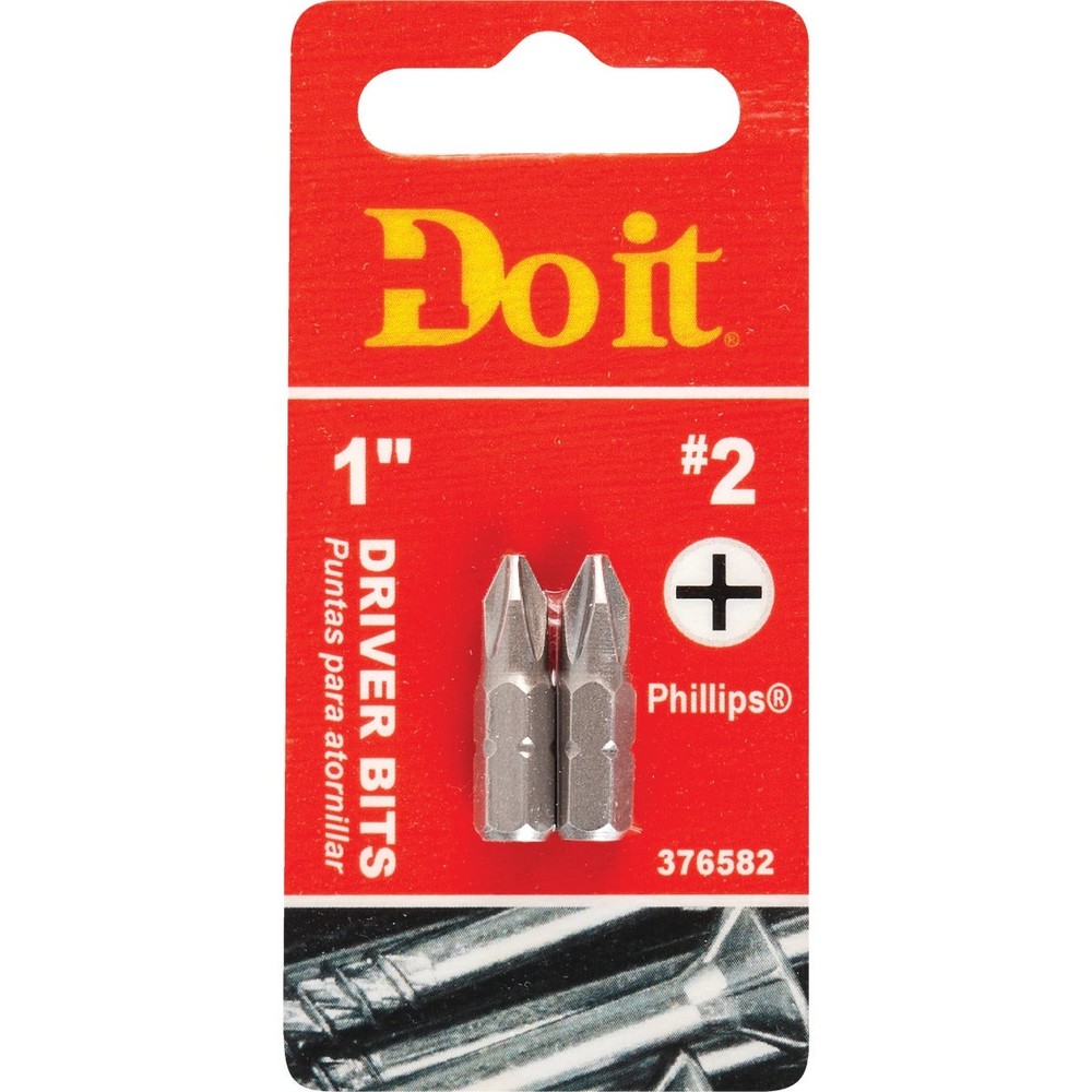 Do it #2 Phillips 1 In. Insert Screwdriver Bit (2-Pack) 304652DB SIM Supply,