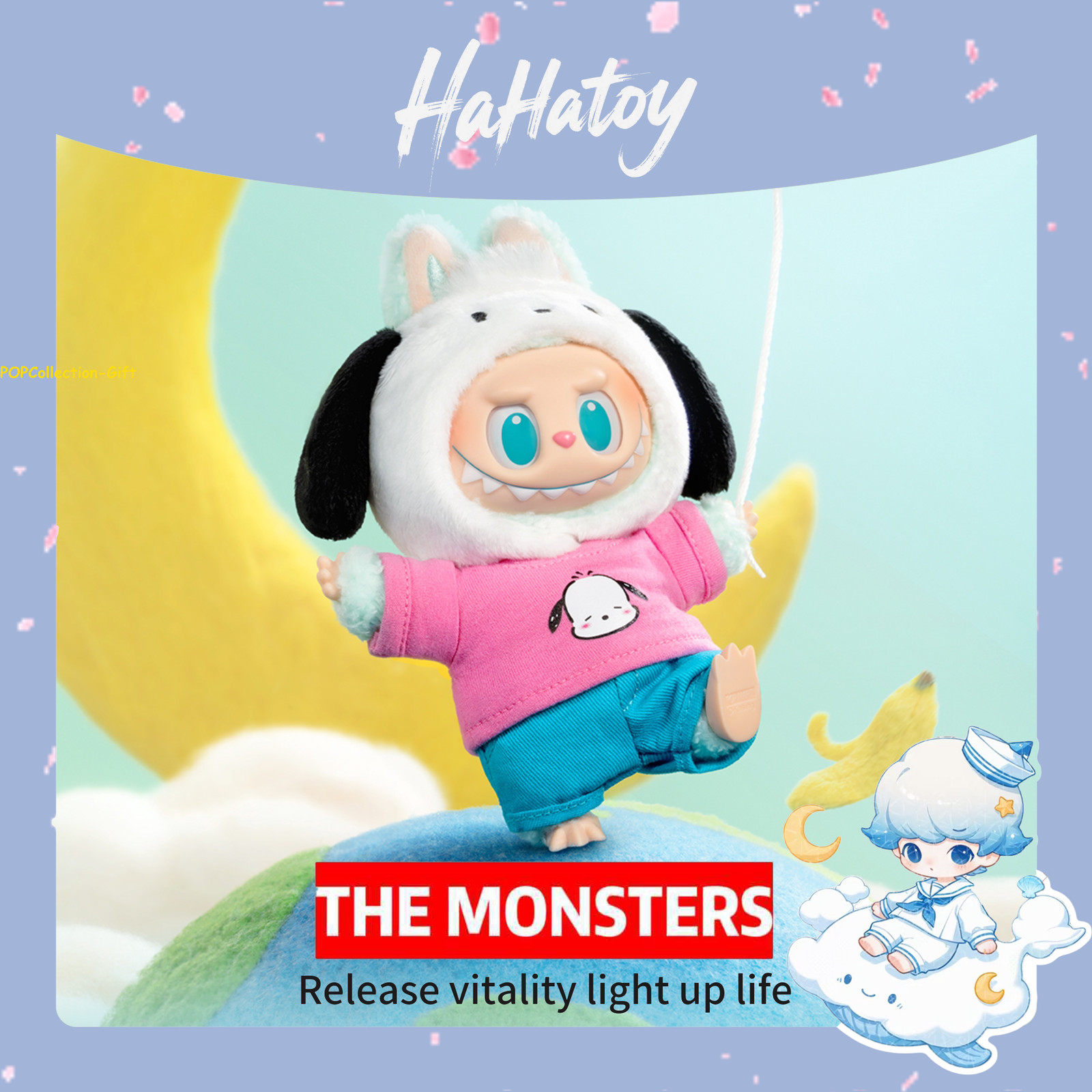 POP MART The Monsters X Sanrio Characters Series Confirmed set 6pcs Basic Figure