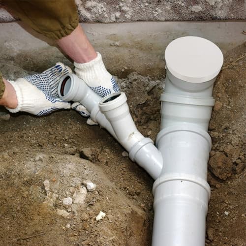 PVC Pipe End Cap Fitting, 1 Pack Furniture Grade Plug Coupling Socket 151mm