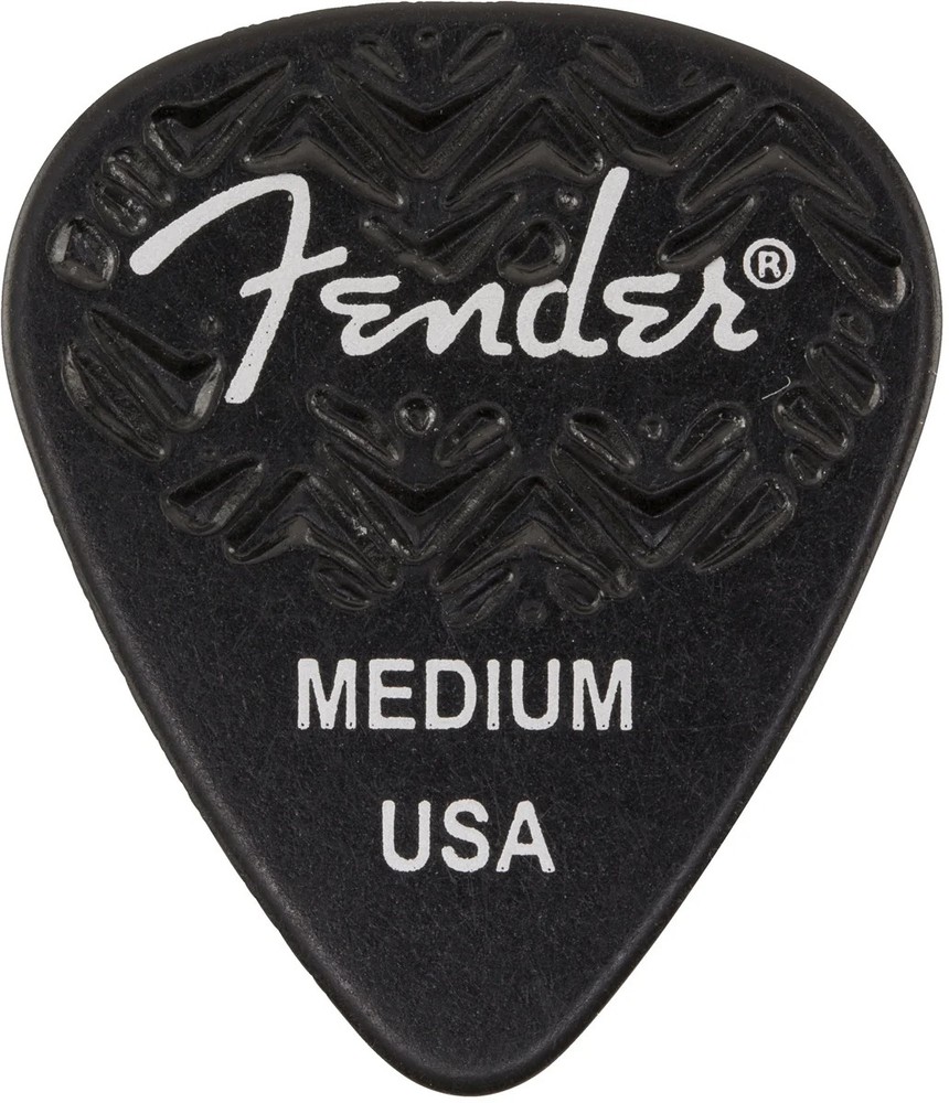 Genuine Fender Wavelength 351 Picks Medium 6 Pack Blk