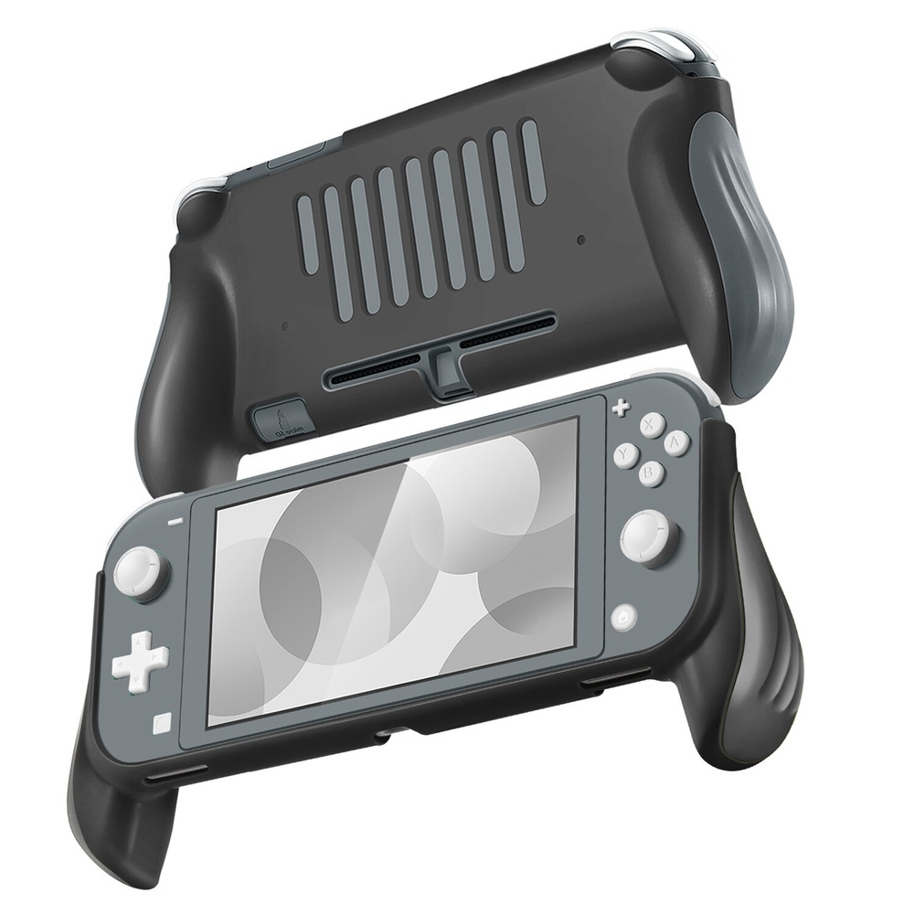 Pro Grip Case for Nintendo Switch Lite Vented Ergonomic Grips (Black)