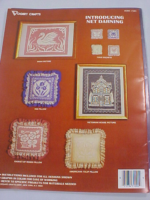 Net Darning Pattern Booklets, Set of 3, Introducing, Samplers, & Country Style