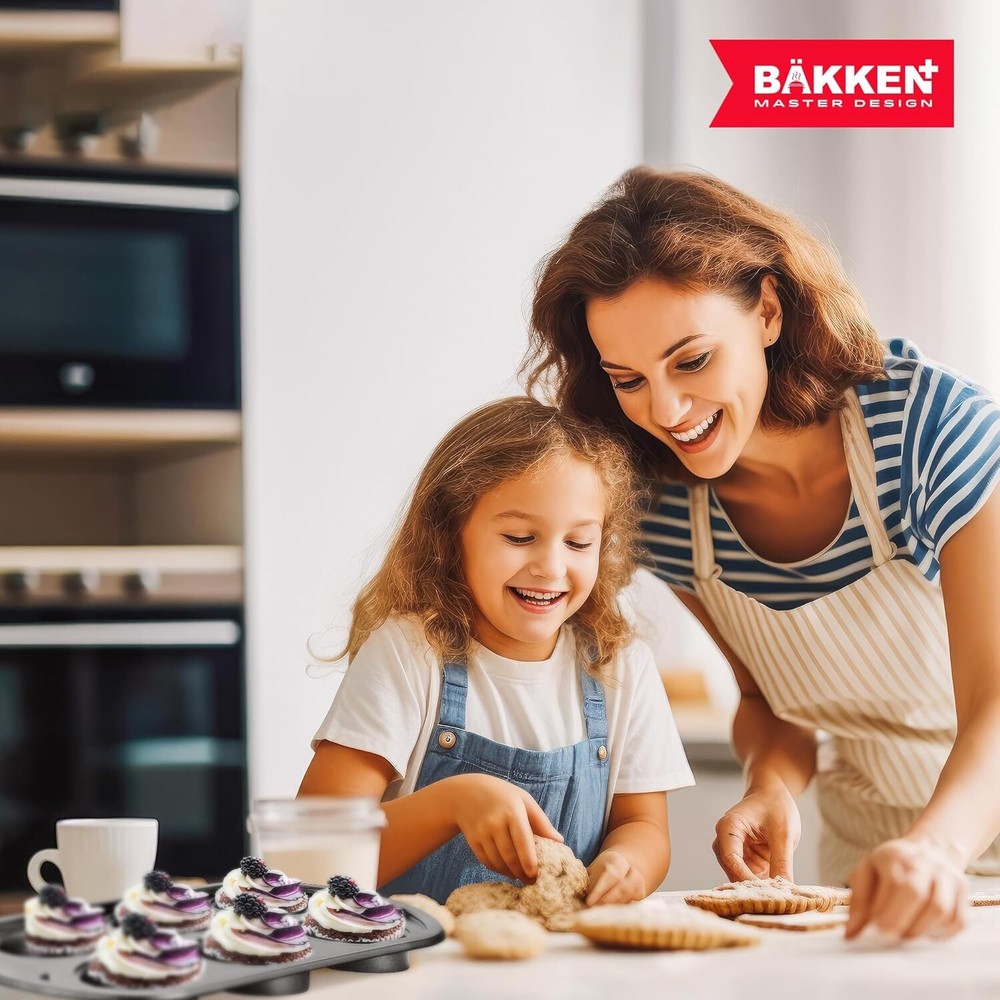 Bakken Swiss - Bakeware Set – 6 Piece – Stackable – Non-Stick Baking Pans