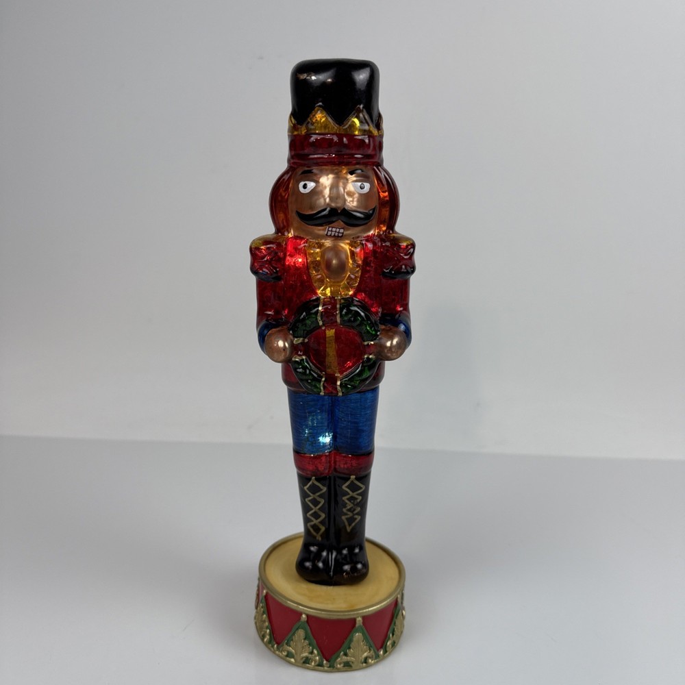Glass Lighted Christmas Nutcracker