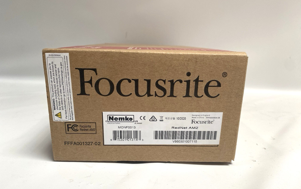 New Focusrite Dante Rednet AM2 Headphone Interface with PoE