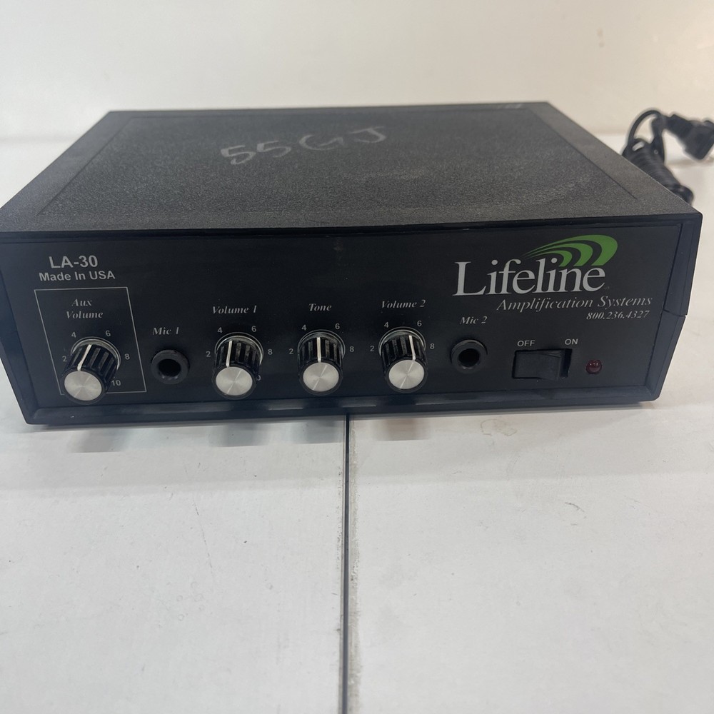 Lifeline Amplifier Classroom Amplification System 2 Microphone Line LA-30