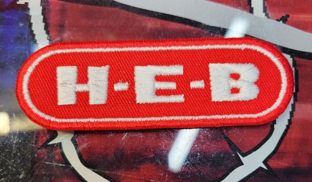 EMBROIDERED H-E-B PATCH (Please Read Ad)