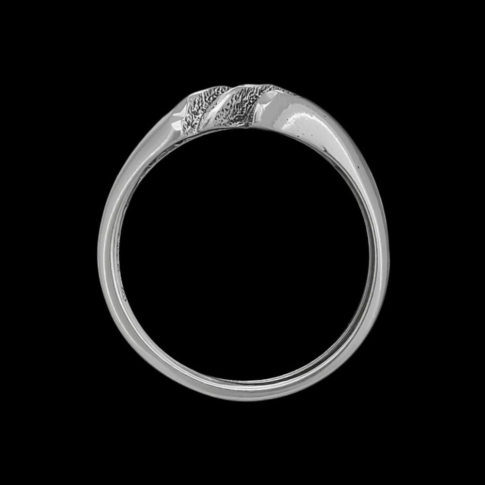 Diamond Cut Breaking Waves Ring