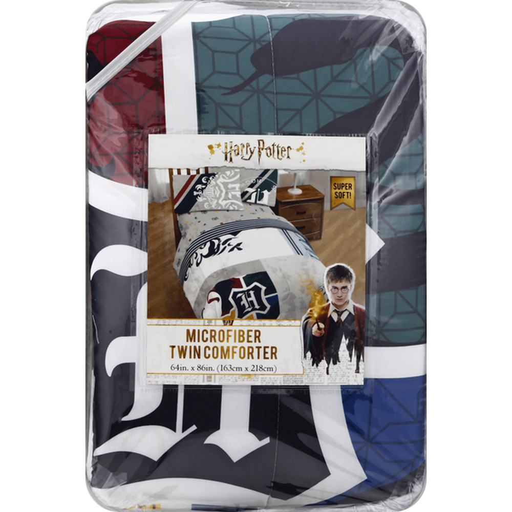 Harry Potter "Hogwarts WB Wizarding World" Microfiber 4pc Twin Bedding Set