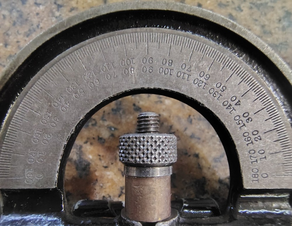 🗽VINTAGE MACHINIST TOOLMAKER PROTRACTOR WITH BUBBLE LEVEL