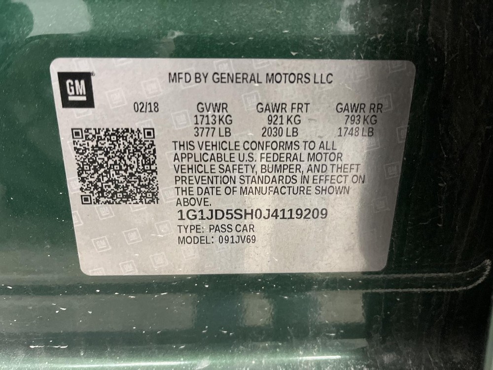 Used Telematics Interface Module fits: 2018 Chevrolet Sonic Communication OnStar