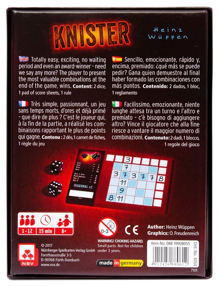 KNISTER Multi Board Game