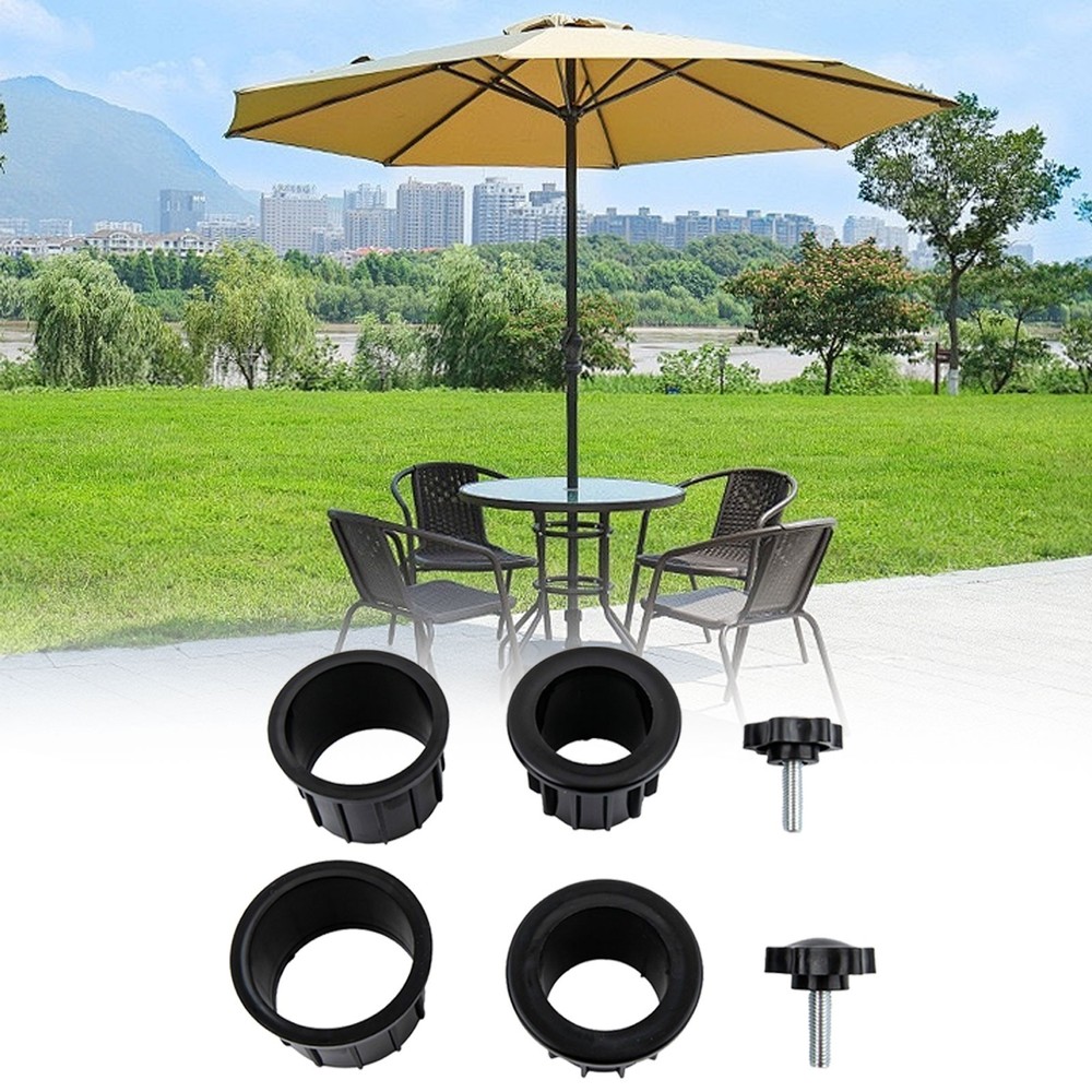 Umbrella Stand Hole Ring Set for Secure Fit on Different Pole Diameters
