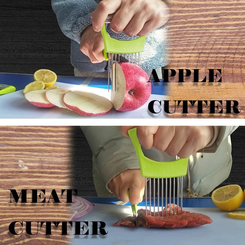 Onion Holder for Slicing - Multi-Purpose Kitchen Tool for Safe and Efficient Sli