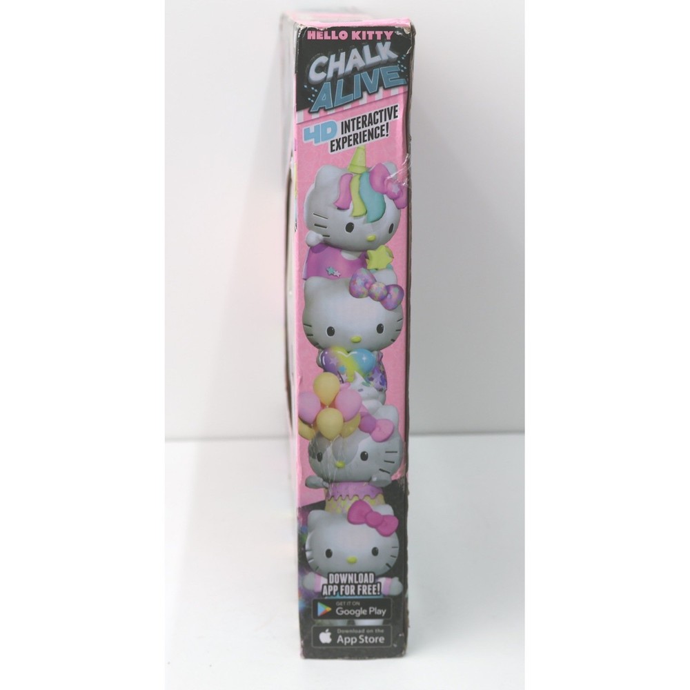 Hello Kitty Chalk Alive 4D Interactive Sidewalk Chalk Art Set 12 Chalks 4 Stenci