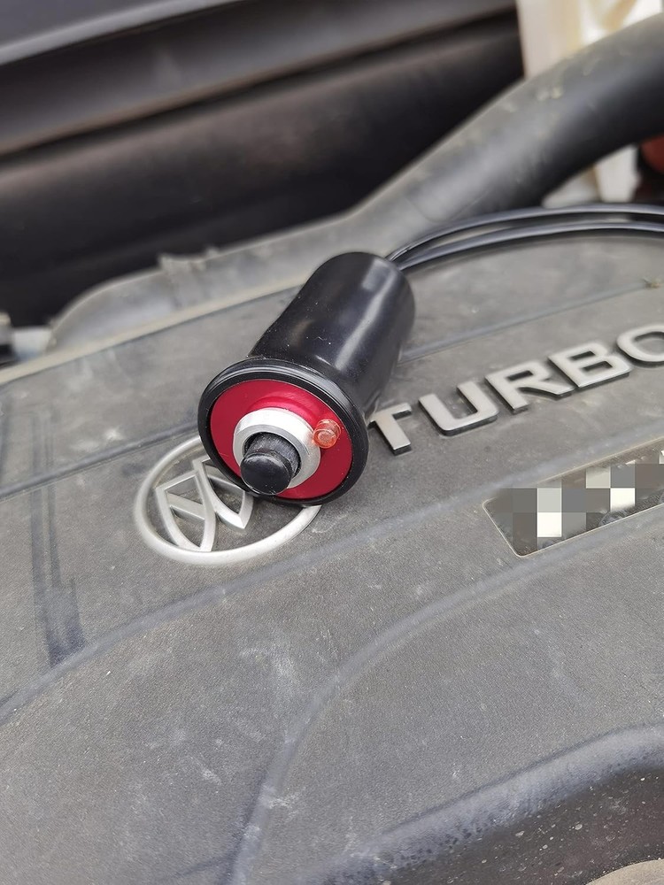 Heavy Duty Remote Starter Switch 12V Push Button with 5ft Wire and Alligator ...