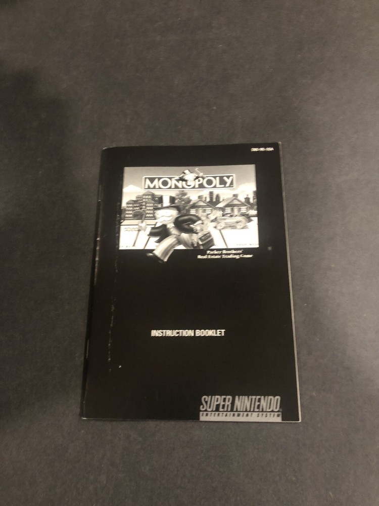 Monopoly snes manual