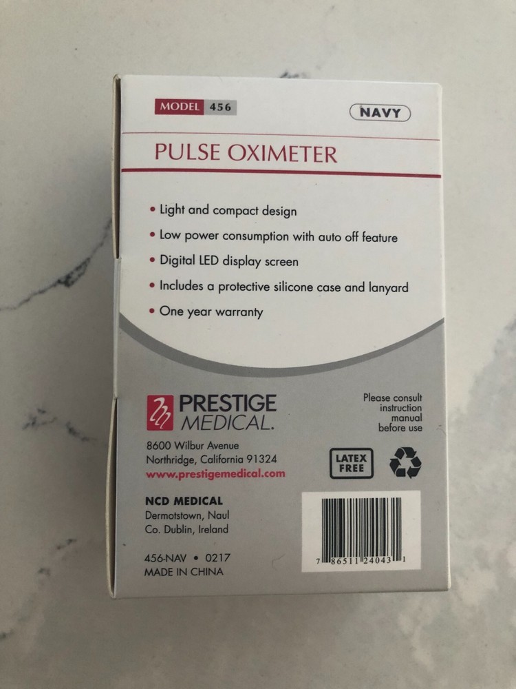 Navy Fingertip Pulse Oximeter