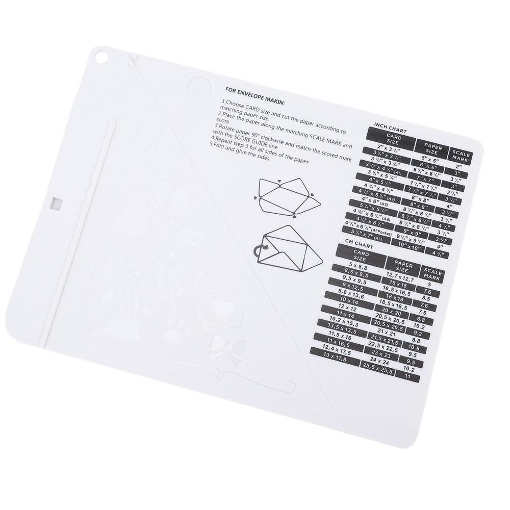 Mini Scoring Board And Bone Folder Set Scrapbooking Embossing Craft Tool