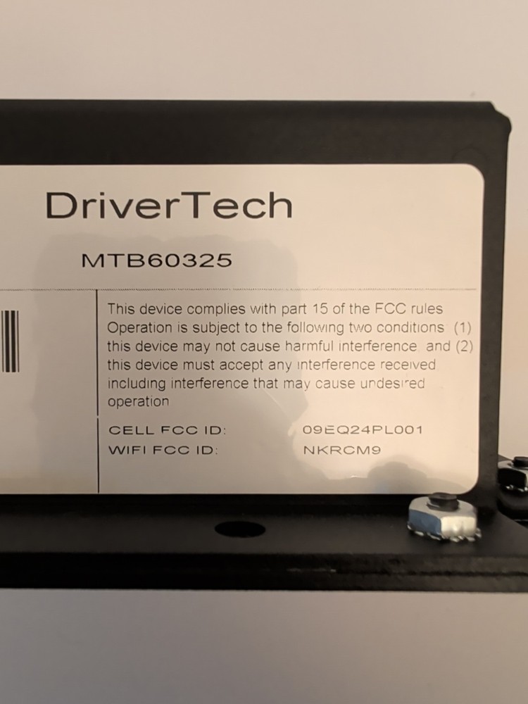 DriverTech DT4000 MTB60325 Rev 6 Truck PC GPS Navigation ELD Telematics Computer