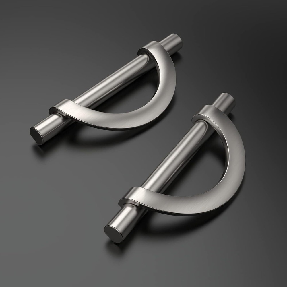10-Pack Brushed Satin Nickel Cabinet Pulls Kitchen Cabinet Pulls Hardware