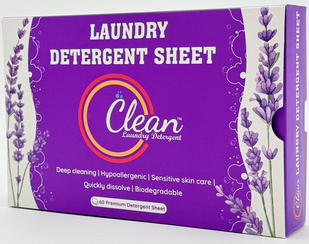 Clean Laundry Detergent™ Sheet–Vegan, Plant-Based, Biodegradable, 100% Natural