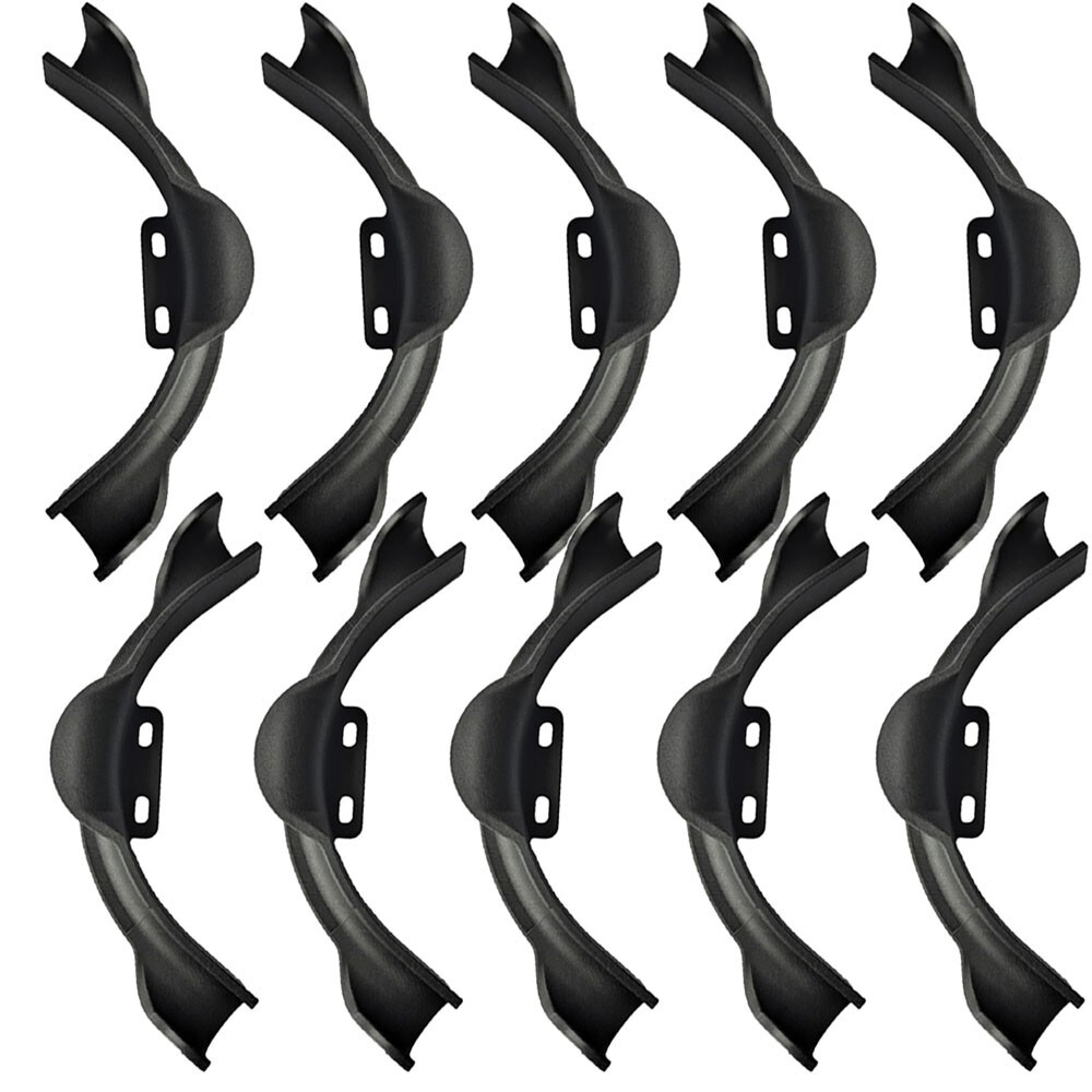 10 Pack 3/4" Plastic PEX Pipe 90 Degree Bend Support with Mounting Plate