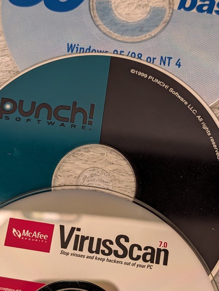 Vtg 1990s Computer Software Discs: Micro Star, U.S. Robotics, HP PSC 1300, More!