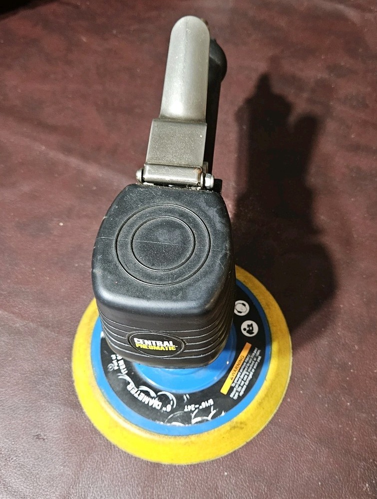 CENTRAL PNEUMATIC 68152 AIR SANDER  BUFFER 6" Works Well