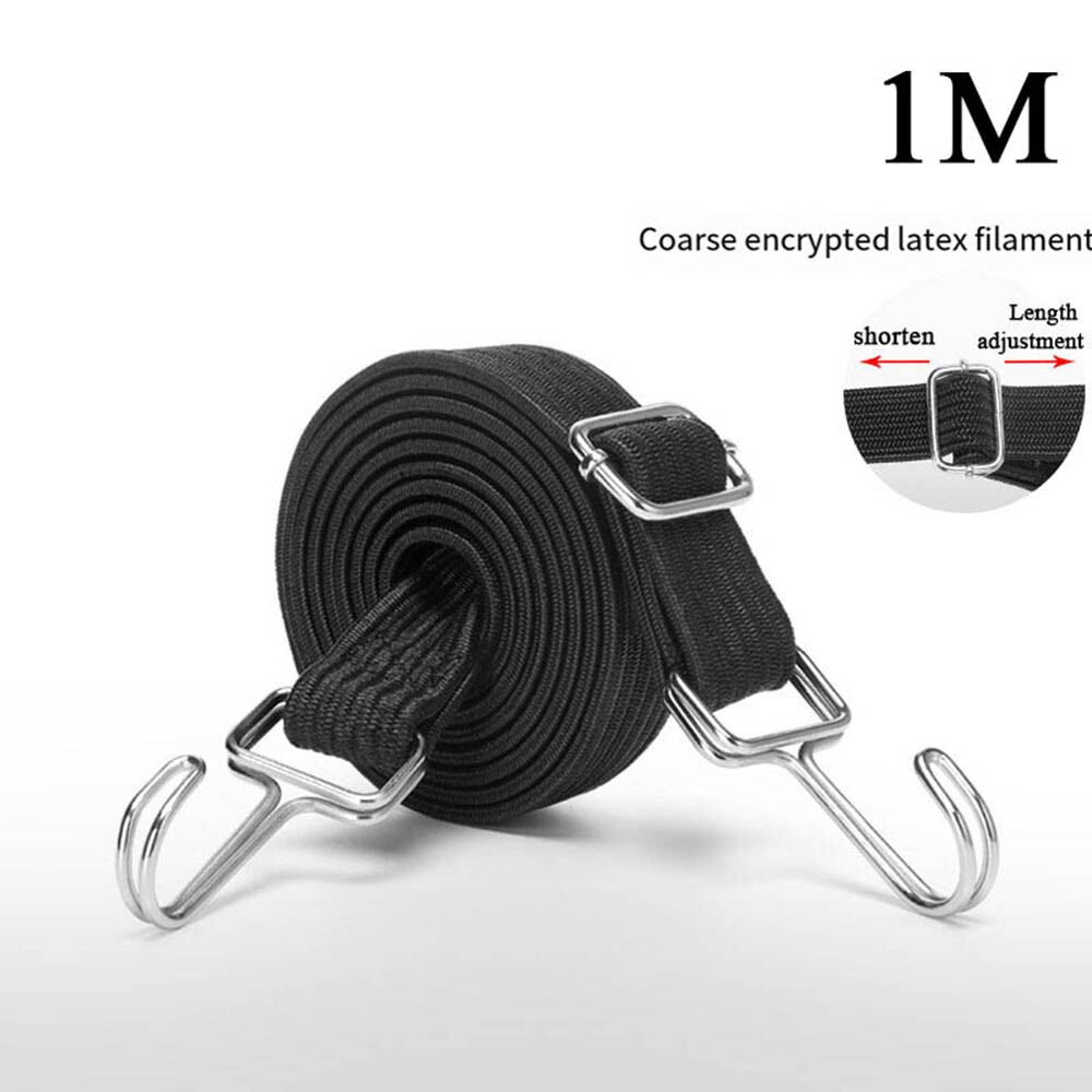 Bungee Cords with Hooks Heavy Duty,Flat Adjustable Bungee Cords with Hooks 100c❄