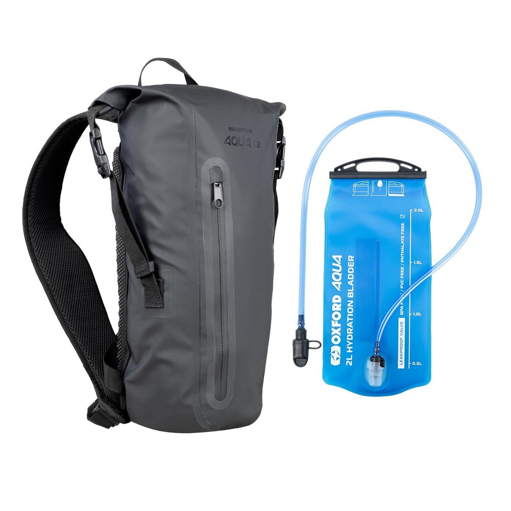 Oxford Aqua H2 Backpack Black with 2L Hydration Bladder